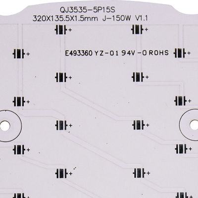 Tek Taraflı Alüminyum 94V0 LED Şerit PCB Beyaz Siyah Serigrafi