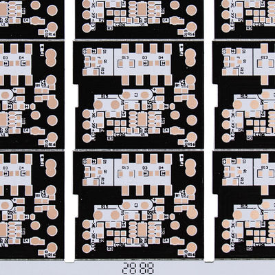 LED Duvar Lambası Downlight 25um Bakır PCB Kartı OEM Siyah Serigrafi